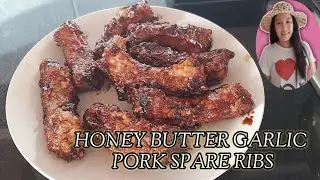 HONEY BUTTER GARLIC PORK SPARE RIBS#trending #asmr @Aloverblogsg