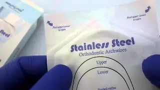 orthodontic wires SUPER ELASTIC STAINLESS STEEL RECTANGLE ARCHWIRE AVOID 20 BAG 0.17X0.25