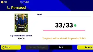L. Percassi Epic Card || max level max rating efootball 2023 level up Luca Percassi