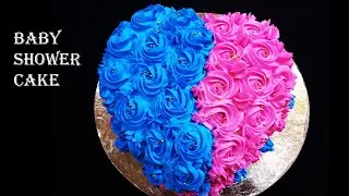 How to make a baby shower cake/ Baby shower cake recipe/ cake design #cakerecipe #babyshowerrecipe