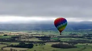 Hot air balloon in Cumbria.