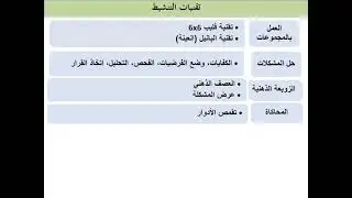 تقنيات التنشيط