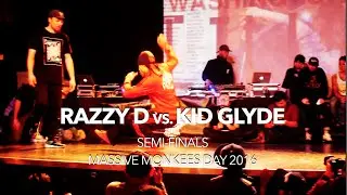 Razzy D vs. Kid Glyde | Footwork Semi-Finals | Massive Monkees Day 2016 | #SXSTV