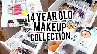 HUGE Makeup Collection Of A 14 Year Old! | My Makeup Collection 2017