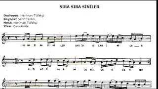 SIRA SIRA SİNİLER Nota Solfej