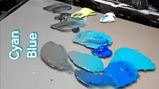 How to make Cyan from mixing Red, Blue, Yellow (RBY) acrylic colors?