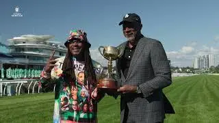 Marshawn Lynch and Clyde Drexler ready for Melbourne Cup Day