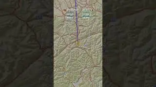 Frankfurt - Mil&atilde;o #aviacao #travel #logistica #map #aeronaves #googleearth #flighttracking