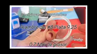 #Alambredeplata #hilodeplata #hilon&uacute;mero8 #plata925