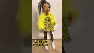 Custom Monster high doll as a human. Transformation #doll #monsterhigh #dolltransformation