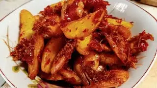 MENU RUMAHAN || SAMBAL BALADO KERING UDANG DAN KENTANG 👌 @YN.85 