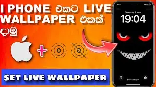 ඔනම i phone එකකට live wallpaper එකක් දාමු | how to set live wallpaper on i phone sinhala