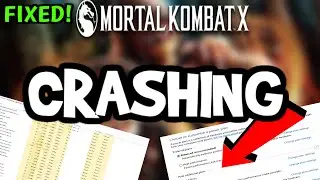How To Fix Mortal Kombat 10 Crashing! (100% FIX)