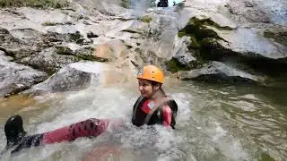 Canyoning near Varna in Bulgaria