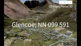 Aerial 3D: Glencoe in OS Maps