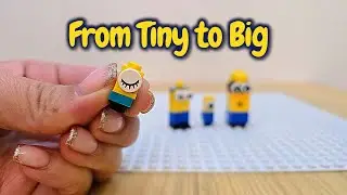 I built 4 minions from Tiny to big 🤗
