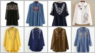 Most eye catching embroidered tops designs ideas for women 2021 - latest fashion ideas