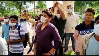 utu live protest||uttrakhand technical university online exam protest||b.pharmacy online exam
