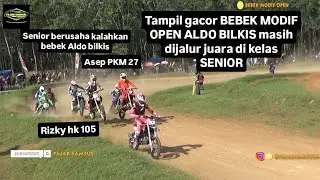 Aldo Bilkis 201 Juara Bebek Modif Open Asep PKM 27 Rizky HK 105 Rubin Caesar 86 Kejurnas Karanganyar