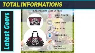 Cheerleading Dance Bag with Makeup Bag: The Ultimate Stylish & Spacious Set!