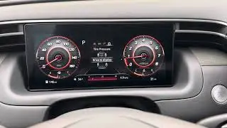 2022 - 2024 Hyundai Santa Cruz Tire Pressure Display