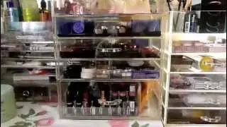 RomanaMakeupCube: clear cube acrylic makeup organizer