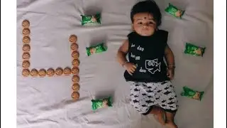 Baby boy 4th month phototheme //biscuit 🍪 theme//