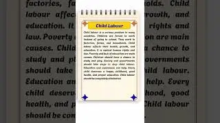 🔴Essay On Child Labour | Essay On Importance Of Stopping Child Labour