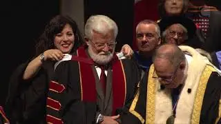 Serge Chapleau and Terry Mosher, 2018 Concordia Honorary Doctorates
