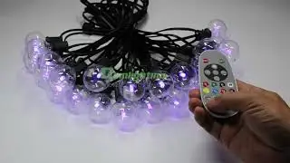 G40 Lamp Bead RGBW String Lights