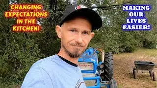 OUR KITCHEN GOT SOME HELP | couple builds, tiny house, homesteading, off-grid, rv life, rv living |