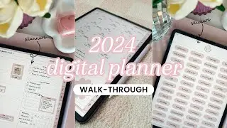 Обзор цифрового планировщика 2024 года 🩷🪩🌷 | Руководство по настройке GoodNotes 6 на iPad