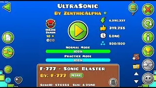 UltraSonic by ZenthicAlpha (599th Demon) | Geometry Dash