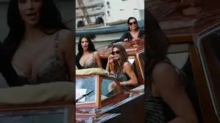 The Kardashians in Venice, Italy for Jeff Bezos and Lauren Sanchez Wedding #kardashians #shorts