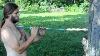 Bending sword with throat.