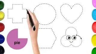 Learn New Shapes drawing, Colors for kids | Toddler Learning videos,2d shapes song, preschool learn