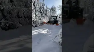 Snow plowing in Germany