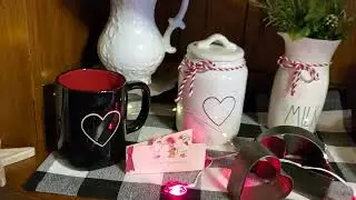 VALENTINE KITCHEN CUPBOARD WITH RAE DUNN & VINTAGE FEBRUARY 12, 2023❤️❤️❤️