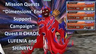 DFFOO Mission Quest II SHINRYU, LUFENIA and CHAOS