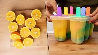Orange popsicles With M&M's | Summer Treats, Yummy