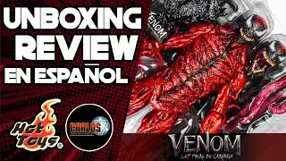 HOT TOYS CARNAGE DELUXE DE VENOM LET THERE BE CARNAGE UNBOXING & REVIEW EN ESPAÑOL