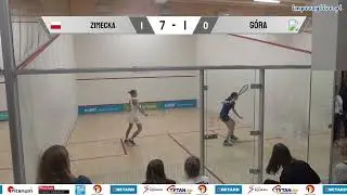 Weronika Zimecka - Zuzanna G&oacute;ra GU17 BETARD Indywidualne Mistrzostwa Polski Junior w Squasha 2023