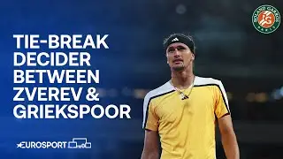 TIE-BREAK DECIDER between Alexander Zverev & Tallon Griekspoor 🔥 | French Open 2024 Highlights 🇫🇷