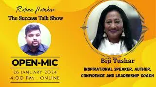 Open Mic 26 Jan || Biji Tushar || Management Me || Storytelling Performance || Rohan Homkar ||