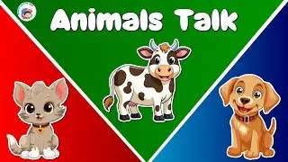 Animals Talk Rhyme | The Dog Say Bow Bow | Nursery Rhyme Song | English Rhyme