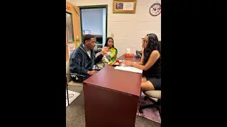 When Wayne checks his daughter right in front of the school counselor!
