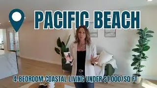 San Diego Property Tours | Pacific Beach Dream Home 🏡 4-Bedroom Coastal Living Under $1,000/Sq Ft