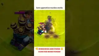 how apprentice warden works || #shorts #youtubeshorts #gaming #clashofclans #youtubeviral #coc