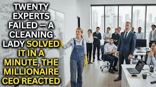 Twenty Experts Failed &mdash; A Cleaning Lady Solved It in a Minute, the Millionaire CEO Reacted