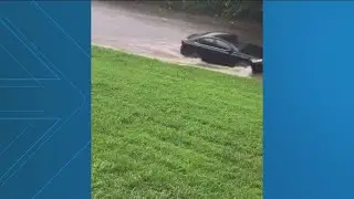 Showers, storms move out of metro Atlanta